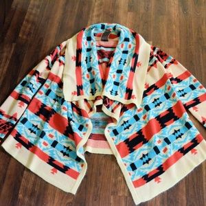 Aztec Print Mint Julep Boutique Cardigan SZ M